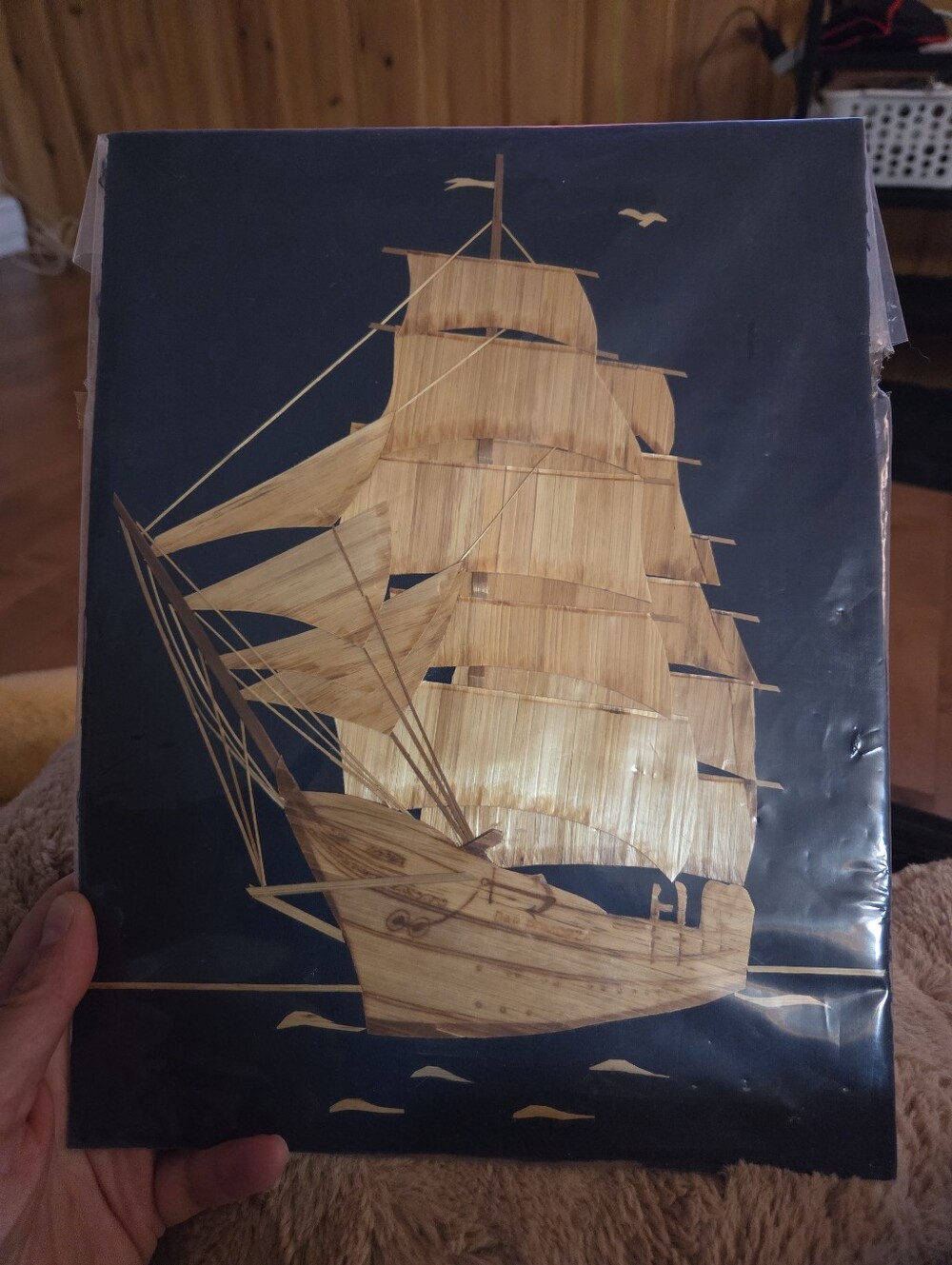 vintage strawlike DAR POMORZA ship